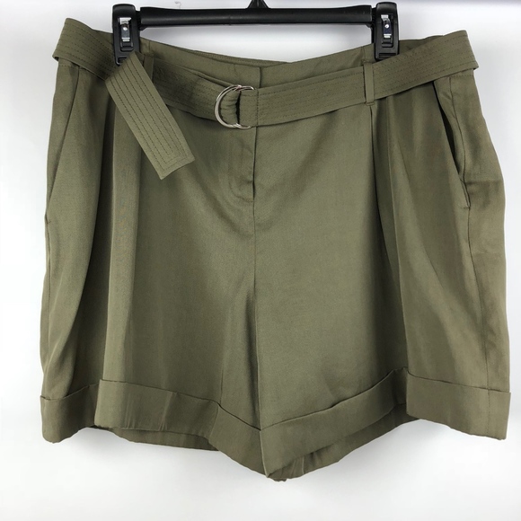 Karen Millen Pants - Karen Millen Olive Free Dressy Shorts Sz 12
